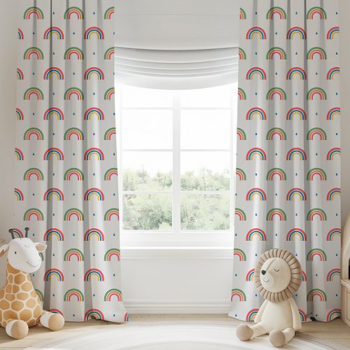 Rainbows And Rain Rainy Day Parade Collection Blackout Curtains