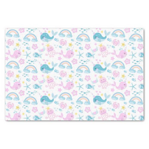 Rainbows And Sea Baby Creatures Tissue Paper
