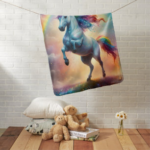 Rainbows And Unicorn, Baby Blanket
