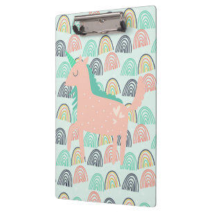 Rainbows and Unicorns Clipboard