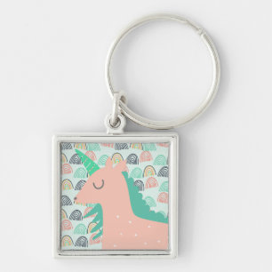 Rainbows and Unicorns Keychain