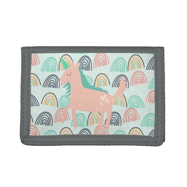 Rainbows and Unicorns Tri-fold Wallet (Front)
