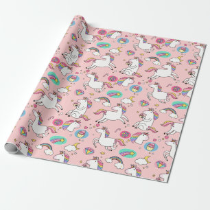 Rainbows and Unicorns Wrapping Paper