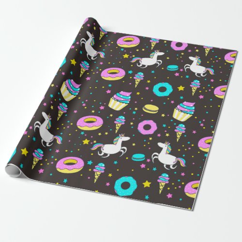 Rainbows and Unicorns Wrapping Paper