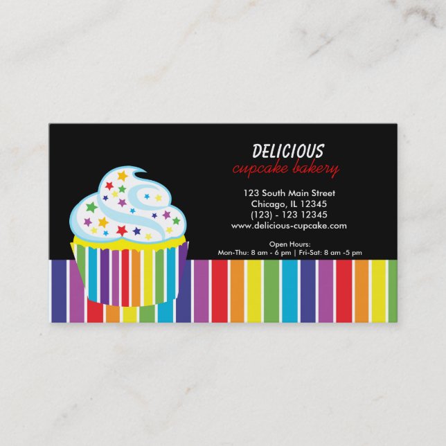 Rainbows Bakery Business Card (Front)