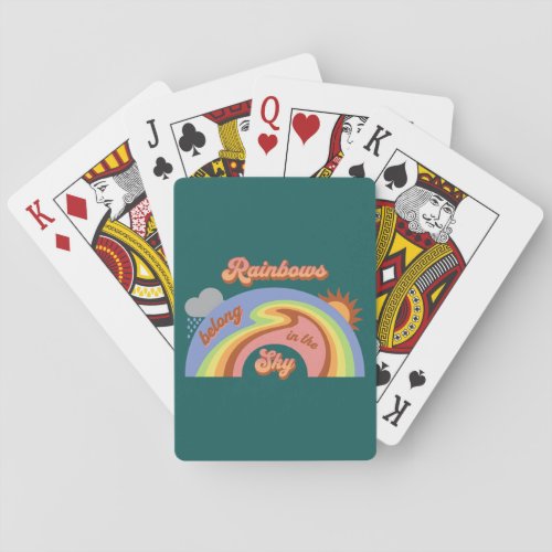 Rainbows Belong In The Sky Playing Cards