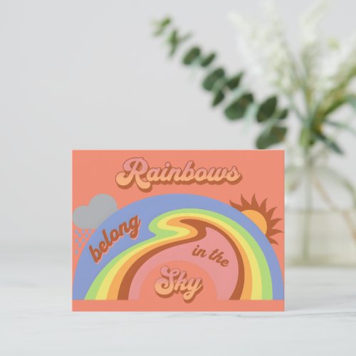 Rainbows Belong In The Sky Postcard