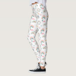Rainbows &amp; Hearts Pattern Leggings