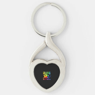 Rainbows I'm A Book Dragons Not A Worm LGBT Gay Pr Keychain