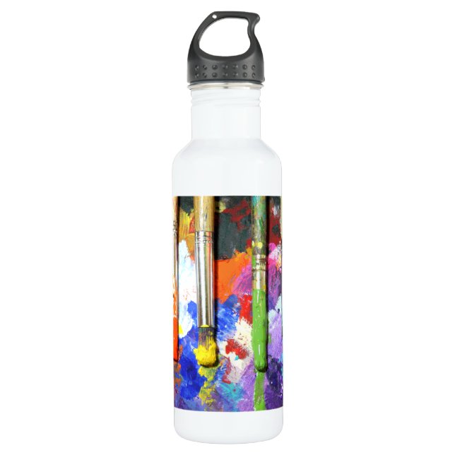 Rainbows In Progress Photography Stainless Steel Water Bottle (Front)