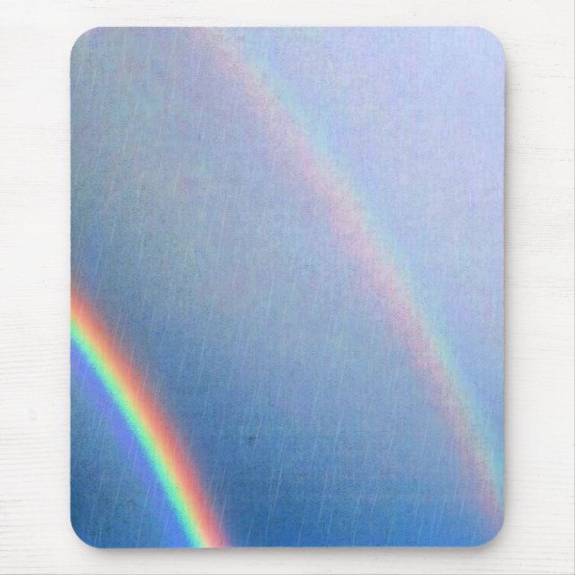Rainbows in the Rain Mouse Pad (Front)