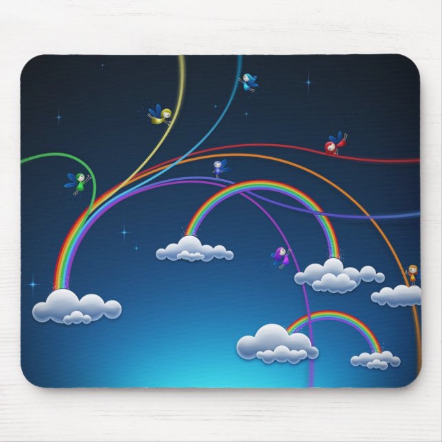Rainbows Mouse Pad (Front)