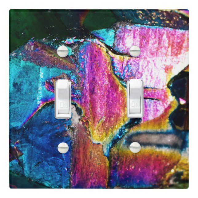 Rainbows of Stone  Light Switch Cover (In Situ)
