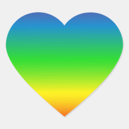 Rainbows! Show Your Love! Heart Sticker
