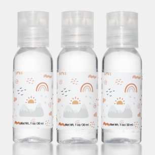 Rainbows Sunshine Boho Cute Mountains Abstract Hand Sanitizer