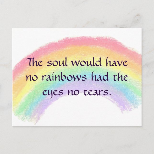 Rainbows & Tears Postcard (Front)