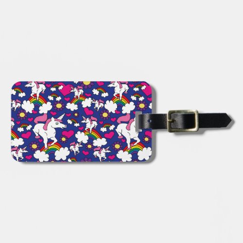 Rainbows  Unicorns Luggage Tag