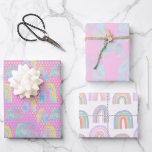 Rainbows Wrapping Paper Sheets