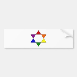 rainbowstar bumper sticker