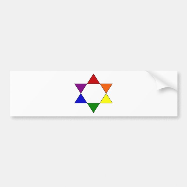 rainbowstar bumper sticker (Front)
