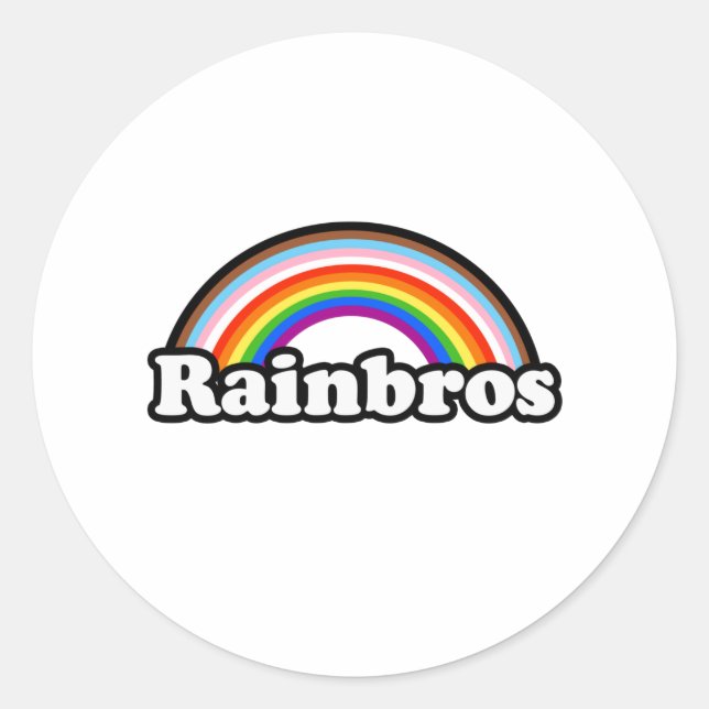 Rainbros Classic Round Sticker (Front)