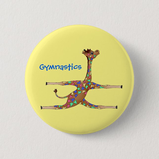 Rainbwo Gymnastics by The Happy Juul Company Button (Front)