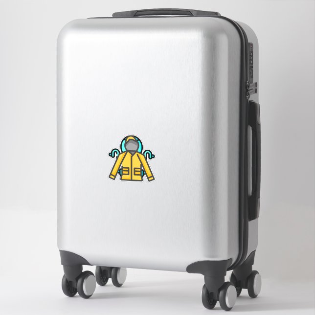 raincoat sticker (Suitcase)