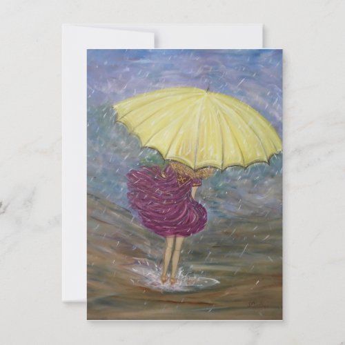 Raindance blank greeting card