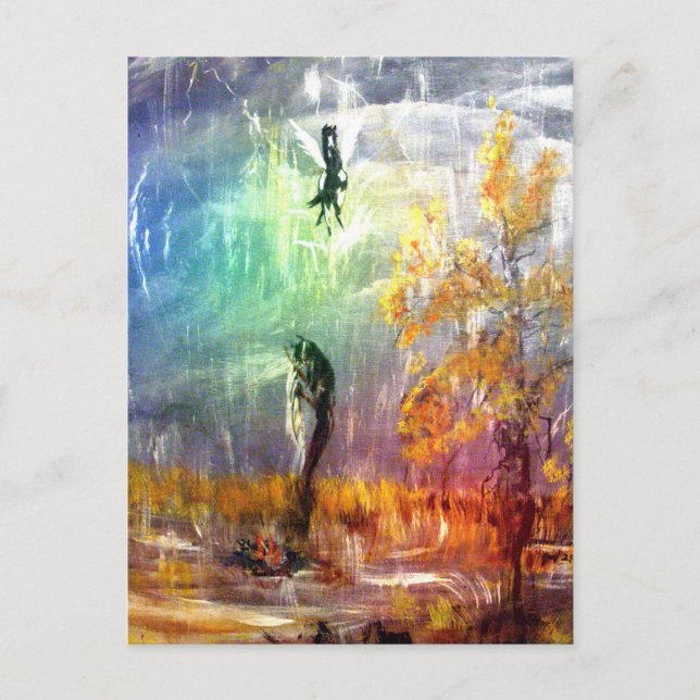 "Raindancer" Vertical Postcard (Front)