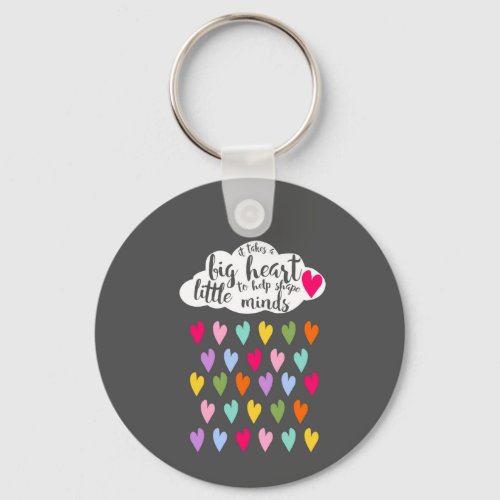 Raindrop  and cloud colorful teacher gift keychain