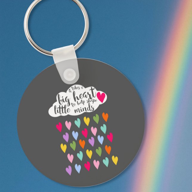 Raindrop  and cloud colorful teacher gift keychain (Creator Uploaded)