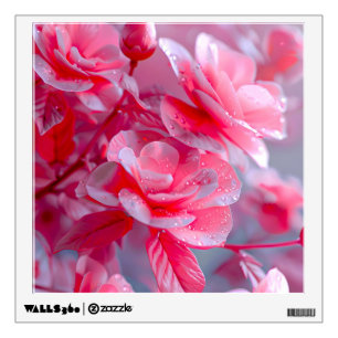 Raindrop Blush Pink Blossom Wall Decal