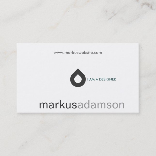 RAINDROP Business Card (Front)