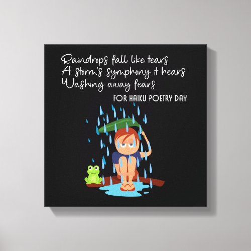 Raindrop fall like tearsb canvas print