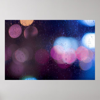 Raindrop on the window poster