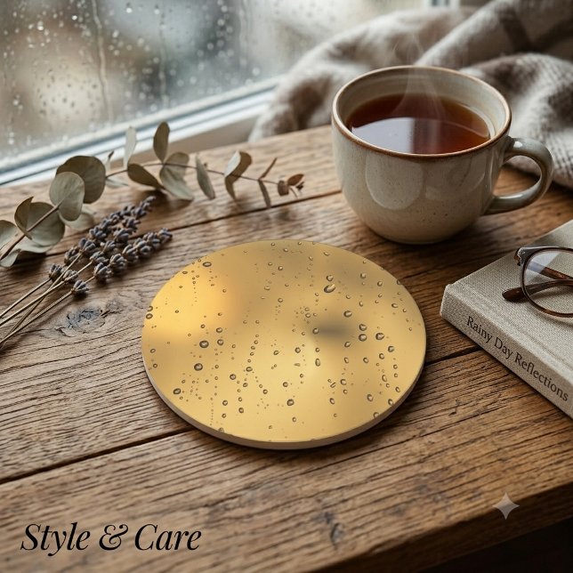 Raindrop Pattern Coaster for Rainy Days (Raindrop Pattern Coaster for Rainy Days)