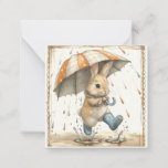 Raindrop Rhythms &amp; Happy Animals: Rabbit Note Card