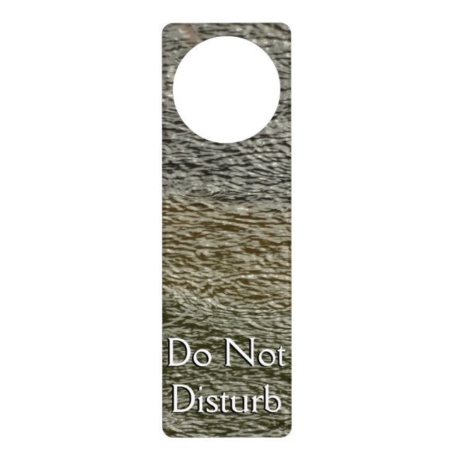 Raindrop Ripples Abstract Nature Photography Door Hanger (Front)