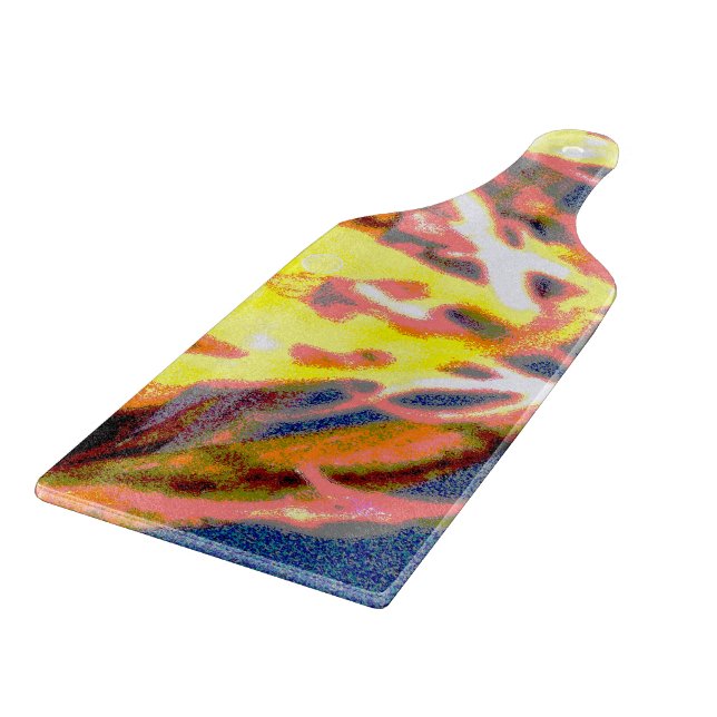 Raindrops Abstract Cutting Board (Corner)