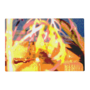 Raindrops Abstract Placemat
