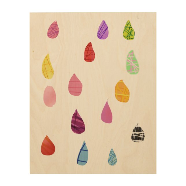 Raindrops art collage cute collage boho (Front)