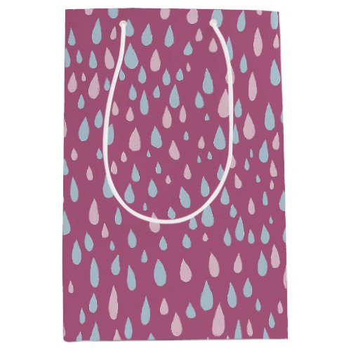 Raindrops Baby Shower Gift  Medium Gift Bag