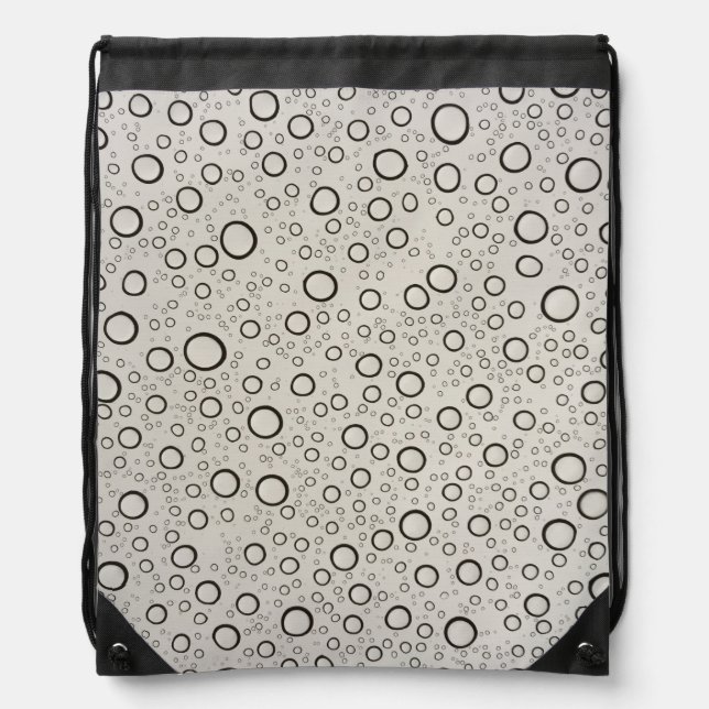 Raindrops Drawstring Backpack (Front)