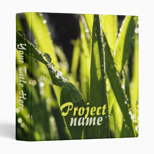 Raindrops Grass Binder (Front/Spine)
