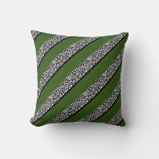 Raindrops I Small Stripes Right Throw Pillow