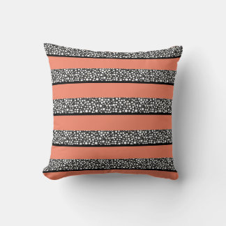 Raindrops I Stripes Throw Pillow