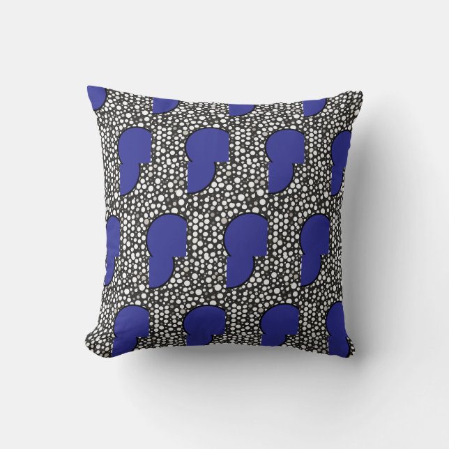 Raindrops III Throw Pillow (Front)