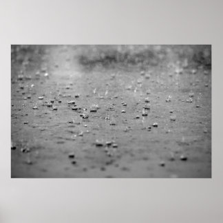 Raindrops in a Storm Poster