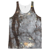 Raindrops in Pond All Over Tank Top (Front)