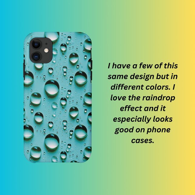 Raindrops  iphone case (Creator Uploaded)